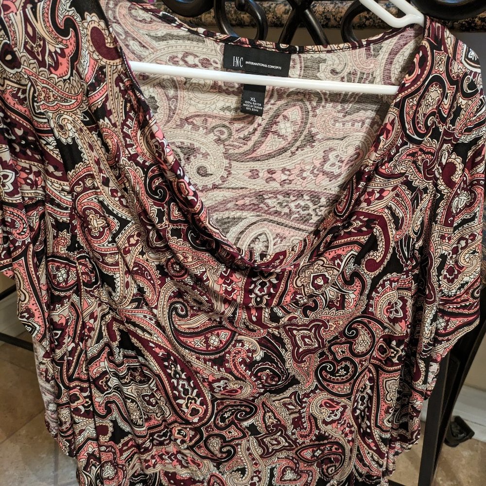 NWOT~ Beautiful Blouse with Paisley design.